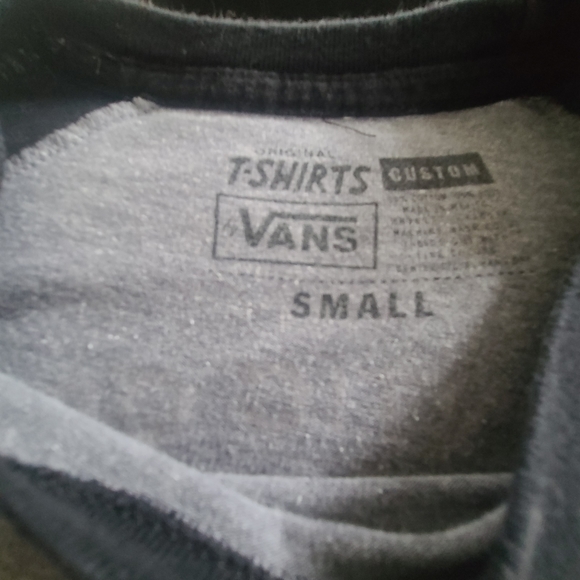 Vans Shirt Retro 3/4 Length Sleeves Lightweight Cotton Womens Small - Picture 6 of 6